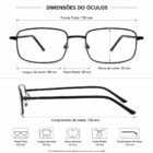 RETANGULAR METALICO-PRETO-TAM