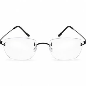 Armação de Titânio Geométrica Ultra-Leve Screwless Sem Parafusos com Filtro de Luz Azul