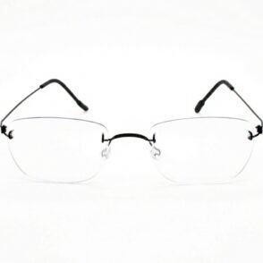 Armação de Titânio Geométrica Ultra-Leve Screwless Sem Parafusos com Filtro de Luz Azul