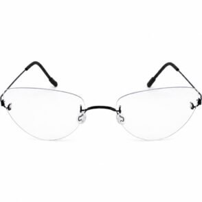 Óculos de Leitura Gatinha em Titânio Sem Parafusos Screwless com Filtro de Luz Azul para Presbiopia