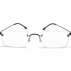 Óculos de Leitura Premium em Titânio Sem Parafusos Screwless com Filtro de Luz Azul