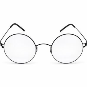 Óculos de Leitura Redonda Clássica em Titânio Screwless Sem Parafusos para Presbiopia com Filtro de Luz Azul
