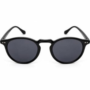 Óculos de Sol Retrô-Chic Redondo com Detalhes em Metal e Proteção UV400 LS-ZS1043