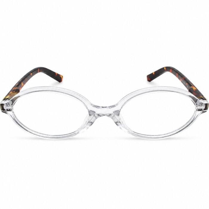 HB2168-Cristal Transparente com Hastes Tartaruga Marrom-1