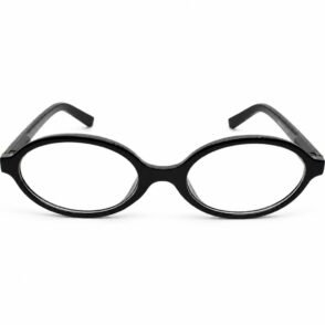 Armação Oval Retrô-Chic com Detalhes Metálicos